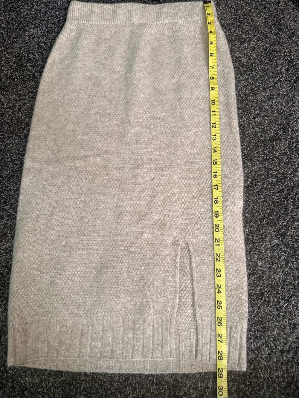 Neutral Taupe Knit Skirt Set — Cozy Two-Piece - Picture 6 of 8